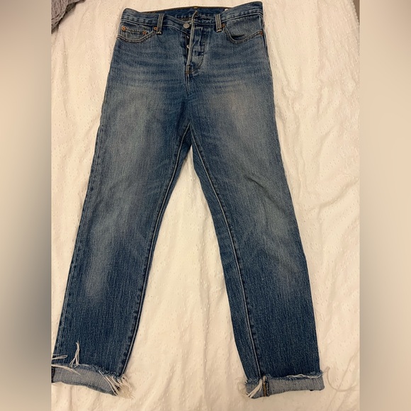 Levi’s white cone denim size 26 jeans skinny jeans - Picture 2 of 3